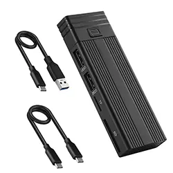 Rack M.2 Pci-e nvme avec HUB 2 * USB 2.0 + Lecteur TF + SD 10Gbps compatible avec 2230, 2242, 2260, 2280 SSD