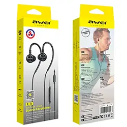 Ecouteur filaire Sports Audio Jack 3.5mm avec Microphone AWEI  L3