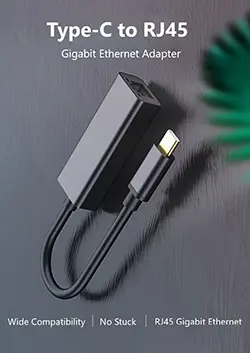 Adaptateur USB type-C vers RJ45 1000 Mbps