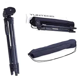 Trépied Portable yunteng VCT-520 avec Kit de tête d'amortissement tridimensionnel pour Caméra MAX:125cm