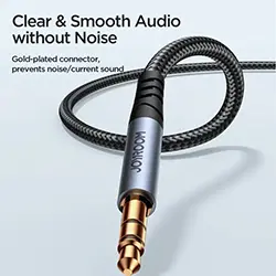 Cable AUX 3.5mm audio mâle vers mâle tressé Joyroom SY-A08 1.2m