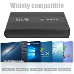 Rack Boîtier externe pour disque dur externe HDD 3.5 pouces SATA USB 3.0 avec Alimentation