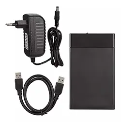 Rack pour disque dur externe HDD 2 en 1 3.5 pouces et 2.5 pouces SATA USB 2.0 avec Alimentation
