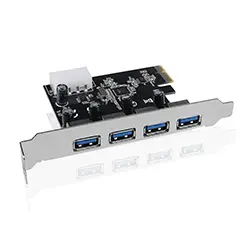 Carte d'extension PCI express PCI-E 4 Ports USB 3.0 1X