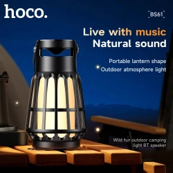 HOCO BS61 2 en 1 Lanterne Lampe de camping + Haut parleur Bluetooth 5.3