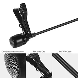 Microphone Cravate Lavalier AUX Audio 3.5mm ACEMIC M11 Omnidirectionnel