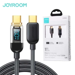 Cable Joyroom S-CC100A4 USB-C Type-c vers Type-c PD 100W LED Digital Display 1.2m