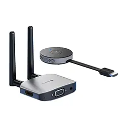 Répéteur Extension HDMI Extender sans fil 50m HAGIBIS G6W 1080P Dongle HDMI VGA 5GHz pour TV PC PS5/4 Datashow