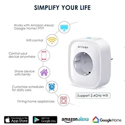 Prise intelligente Connecté Minuterie wifi 220V 16A