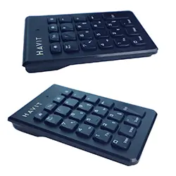 HAVIT KB223G Mini-clavier pavé numérique Sans-fil 2.4G USB pour ordinateur portable, PC