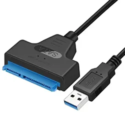 Adaptateur Convertisseur SATA III 2.5 pouces vers USB 3.0 jusqu'à 6 Gbps pour disque dur SSD HDD Sata 2.5 pouces